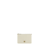 PINKO Cream Calf Leather Bos Taurus Shoulder Bag