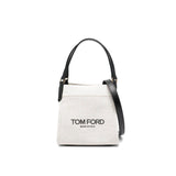 Tom Ford Beige Canvas Tote Bag