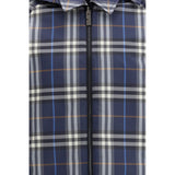 Burberry Blue Polyester Jackets And Coat