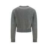 Chloé Gray Wool Cardigan