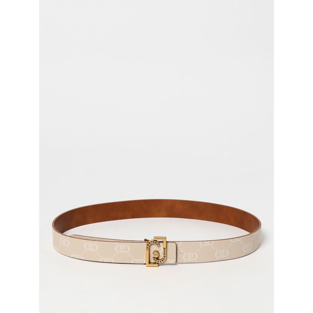 Liu Jo Beige Leather Regular Belt