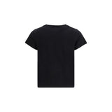 PINKO Black Cotton T-Shirt