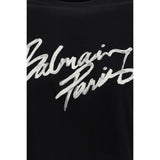 Balmain Black Cotton T-Shirt