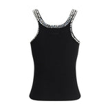 PINKO Black Cotton Top