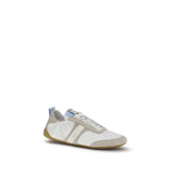 Chloé White Calf Leather Bos Taurus Athletic Sneakers