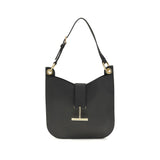 Tom Ford Black Calf Leather Bos Taurus Shoulder Bag