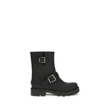 Jimmy Choo Black Polyurethane Rain Boots