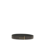 Tom Ford Brown Calf Leather Bos Taurus Regular Belt