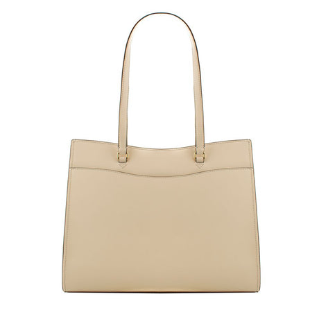 Michael Kors Beige Leather Tote Bag
