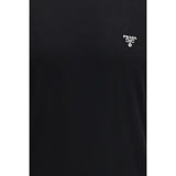 Prada Black Fleece Wool T-Shirt