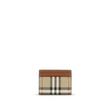 Burberry Beige Calf Leather Bos Taurus Wallet