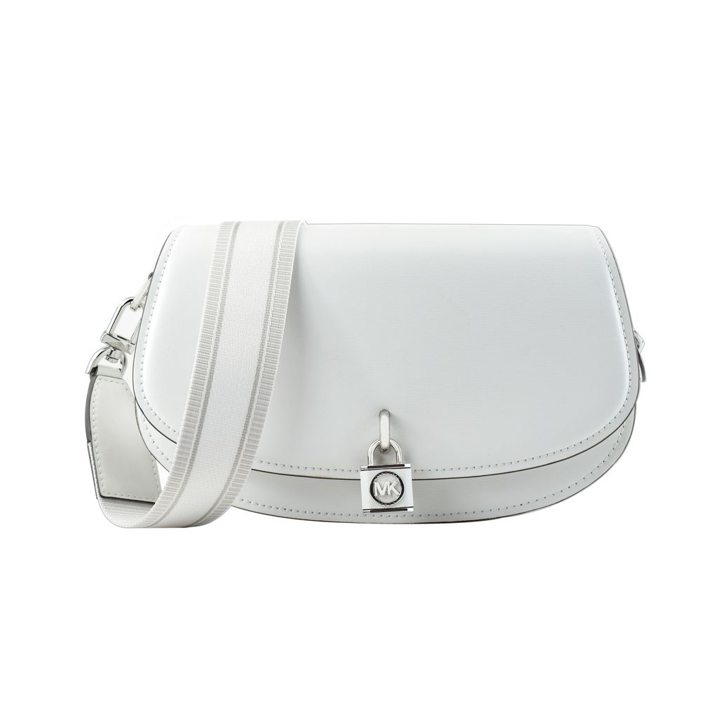 Michael Kors White Leather Shoulder Bag
