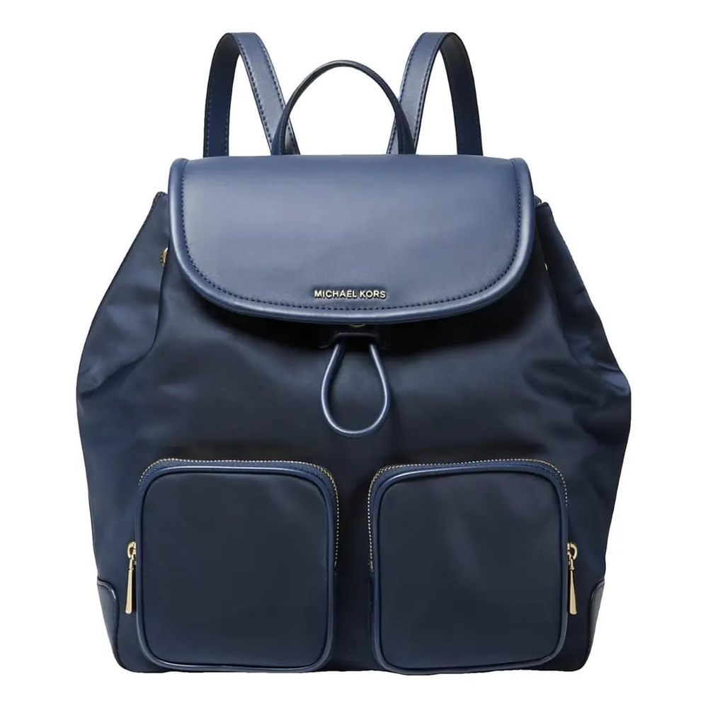 Michael Kors Blue Canvas Backpack
