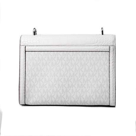 Michael Kors White Canvas Crossbody Bag