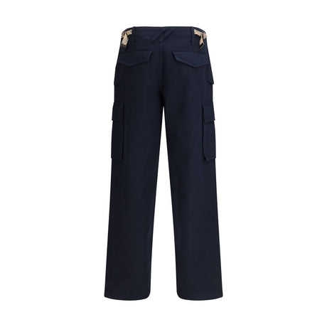 Burberry Blue Cotton Cargo Pants