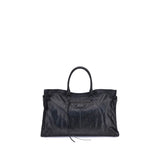 Balenciaga Black Calf Leather Bos Taurus Shoulder Bag