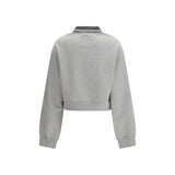 Miu Miu Gray Cotton Sweatshirt