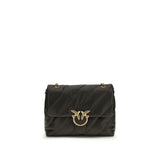 PINKO Bicolor Calf Leather Bos Taurus Shoulder Bag