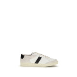Tom Ford White Calf Leather Bos Taurus Sneakers
