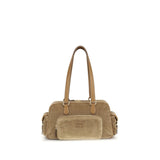 Miu Miu Beige Cotton Shoulder Bag