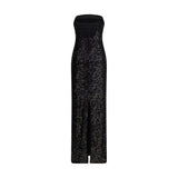 PINKO Black Polyester Cocktail Dress