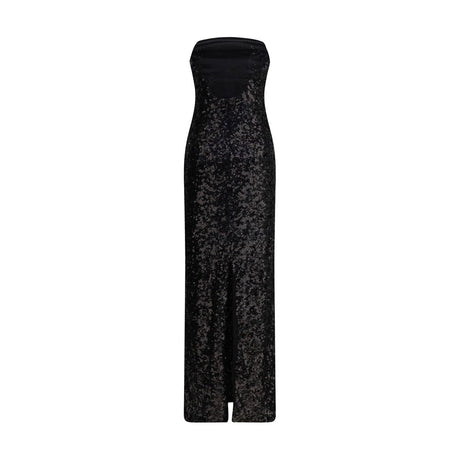 PINKO Black Polyester Cocktail Dress