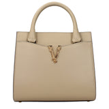 Versace Beige Leather Handbag