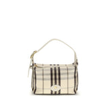 Burberry Beige Cotton Shoulder Bag