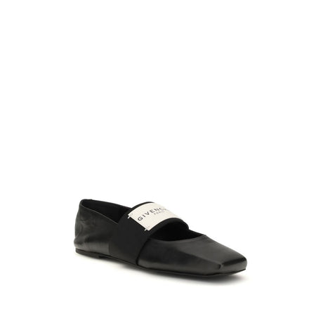 Givenchy Black Lamb Ovis Aries Aries Ballet Flats