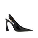 Saint Laurent Black Calfskin Platform Pumps