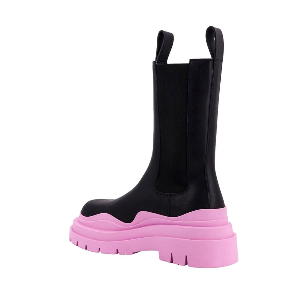 Bottega Veneta Black Calfskin Ankle Boots