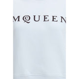 Alexander McQueen Blue Cotton Sweatshirt