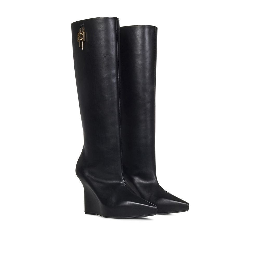 Givenchy Black Calfskin Ankle Boots