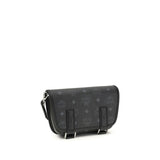MCM Black Fabric Shoulder Bag