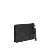 MCM Black Calf Leather Bos Taurus Clutch Bag