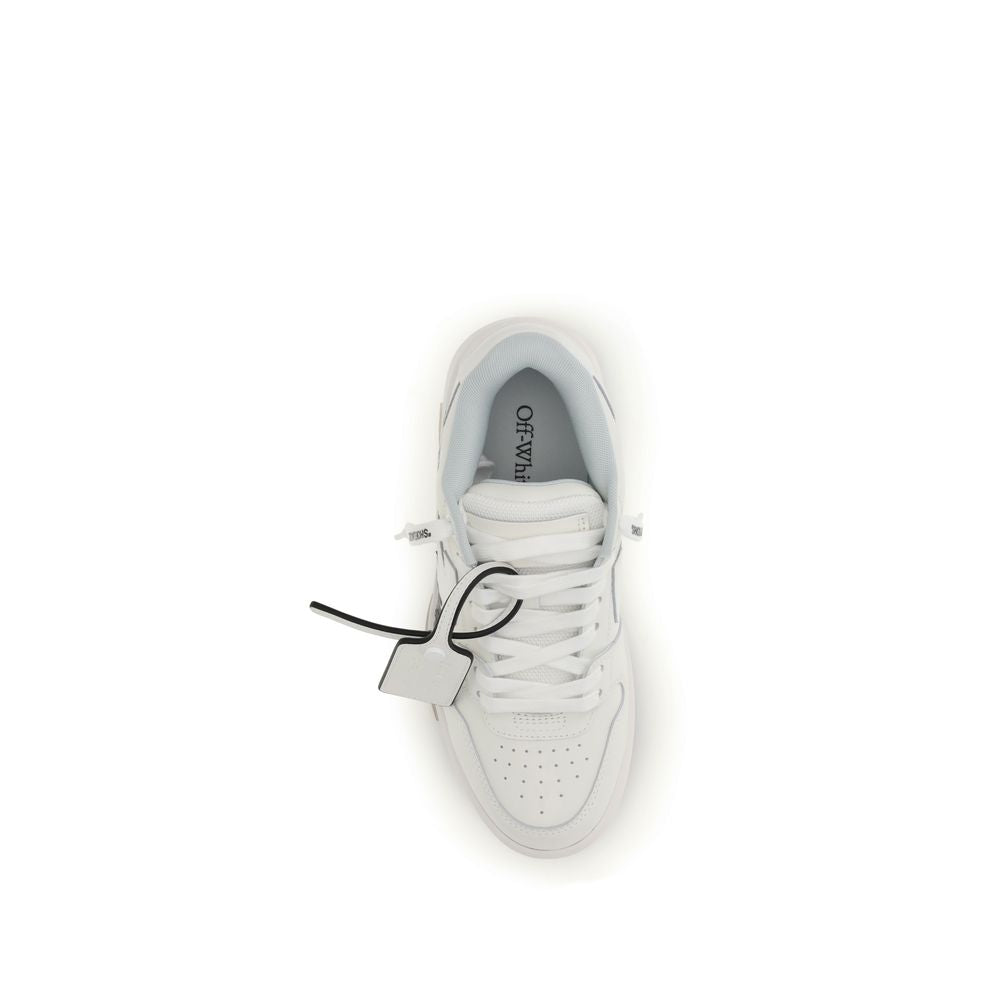 Off-White White Calf Leather Bos Taurus Athletic Sneakers