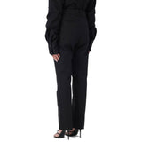 Saint Laurent Black Cotton Casual Pants