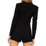 Saint Laurent Black Acetate Jumpsuit