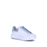 Alexander McQueen Blue Calf Leather Bos Taurus Platform Sneakers
