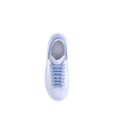 Alexander McQueen Blue Calf Leather Bos Taurus Platform Sneakers