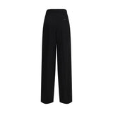 Balenciaga Black Cotton Dress Pants