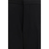 Balenciaga Black Cotton Dress Pants