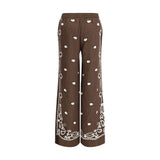 P.A.R.O.S.H. Brown Cotton Casual Pants