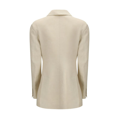 P.A.R.O.S.H. Beige Cotton Blazer