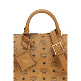 MCM Brown Fabric Handbag
