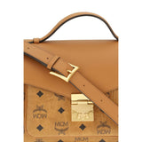 MCM Beige Fabric Shoulder Bag