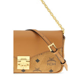 MCM Beige Fabric Shoulder Bag