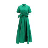 P.A.R.O.S.H. Bicolor Polyester Casual Dress