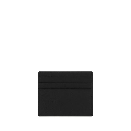 Prada Black Calf Leather Bos Taurus Wallet