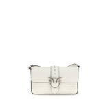PINKO White Leather Shoulder Bag
